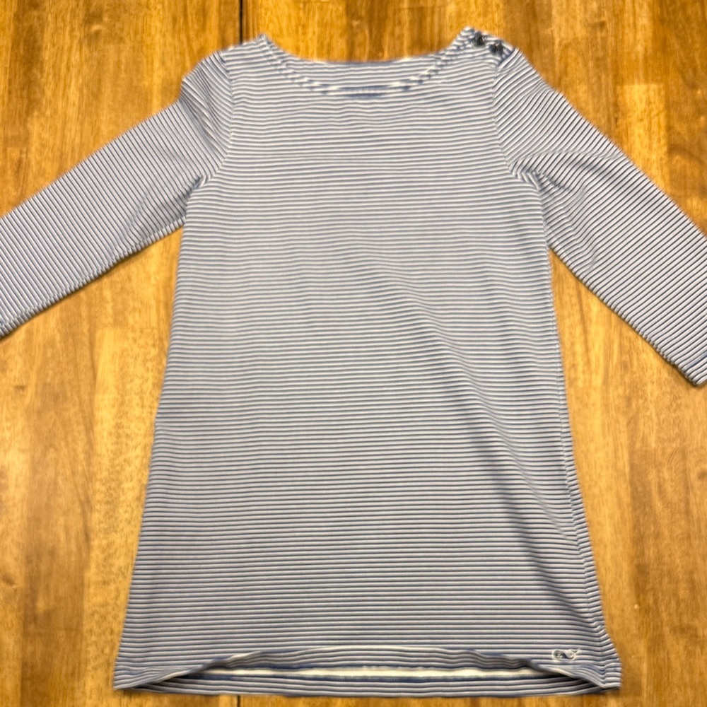Vineyard Vines Navy and White Striped Top